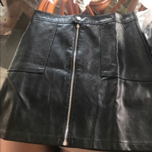 Black Leather Skirt